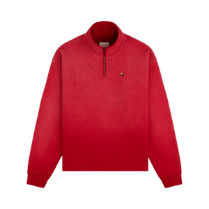 Aimé Leon Dore Sun Faded Crest Quarter Zip 'Barbados Cherry'
