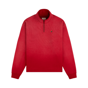 Aimé Leon Dore Sun Faded Crest Quarter Zip 'Barbados Cherry'