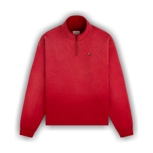 Aimé Leon Dore Sun Faded Crest Quarter Zip 'Barbados Cherry'