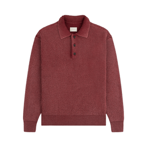 Aimé Leon Dore Stone Washed Knit Polo 'Henna'