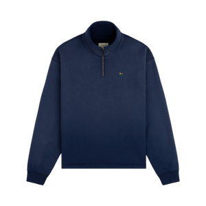 Aimé Leon Dore Sun Faded Crest Quarter Zip 'Naval Academy'