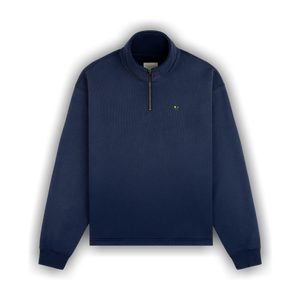 Aimé Leon Dore Sun Faded Crest Quarter Zip 'Naval Academy'