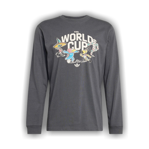Adidas Fifa World Cup 26 Mascot Long Sleeve T-Shirt 'Carbon'