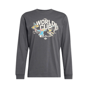 Adidas Fifa World Cup 26 Mascot Long Sleeve T-Shirt 'Carbon'
