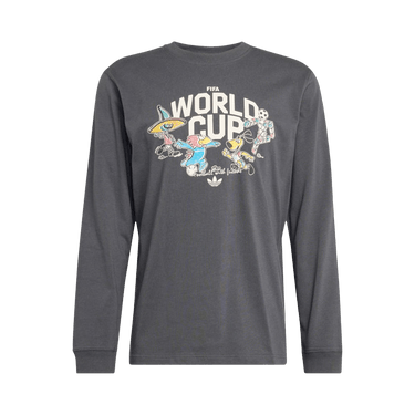 Adidas Fifa World Cup 26 Mascot Long Sleeve T-Shirt 'Carbon'