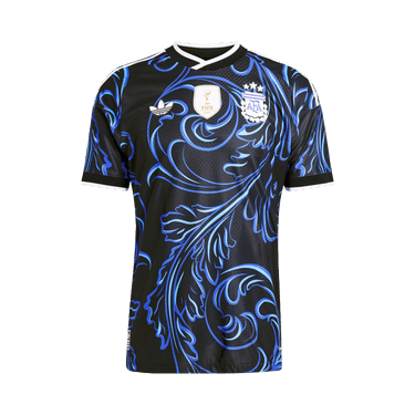 Adidas Argentina 26 Away Authentic Jersey 'Black/Lucid Blue/Blue Burst'