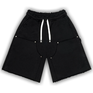 Godspeed Distressed Carpenter Shorts 'Flat Black'