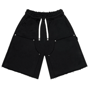 Godspeed Distressed Carpenter Shorts 'Flat Black'