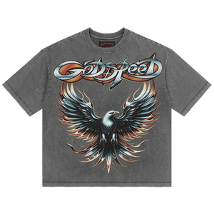 Godspeed Eagle Eye T-Shirt 'Grey Wash'