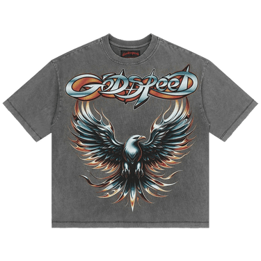 Godspeed Eagle Eye T-Shirt 'Grey Wash'