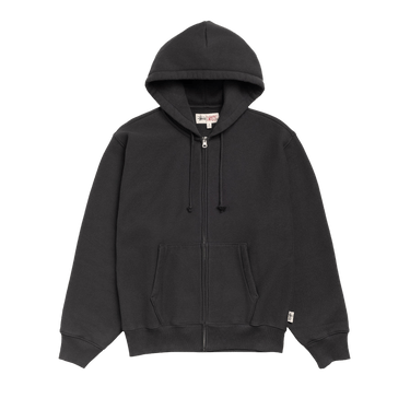 Stussy Fleece Zip Hoodie 'Black'
