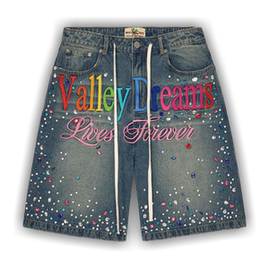 Vale Forever Ice Cream Jorts 'Light Rinse'
