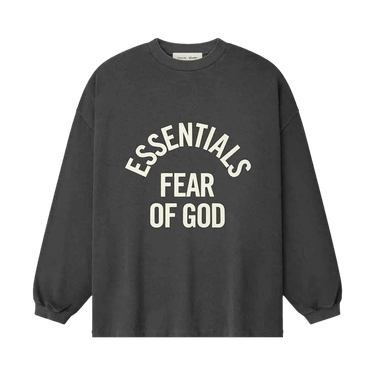Fear of God Essentials Campus 90's Long-Sleeve Tee 'Faded Black'