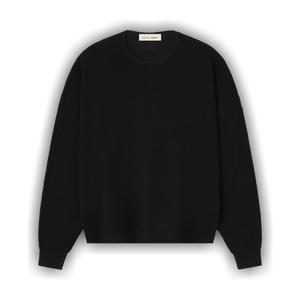 Fear of God Essentials Signature Waffle 90's Crewneck Sweater 'Vintage Black'