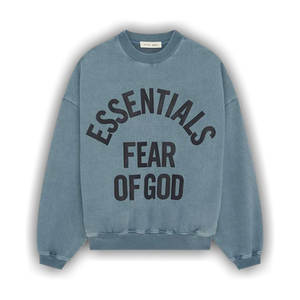 Fear of God Essentials Campus 90's Crewneck Sweatshirt 'Faded Coastal'