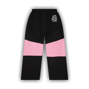 Anti Social Social Club Track Pants 'Black/Pink'