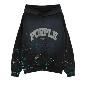 PURPLE BRAND Logo-Print Hoodie 'Black'