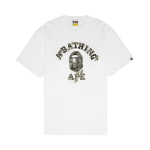 BAPE Tree Edge Camo College Tee 'White/Brown'