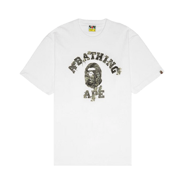 BAPE Tree Edge Camo College Tee 'White/Brown'