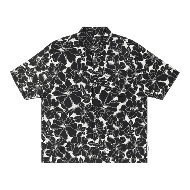 Stussy Floral Hawaiian Shirt 'Black'