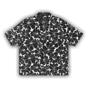 Stussy Floral Hawaiian Shirt 'Black'