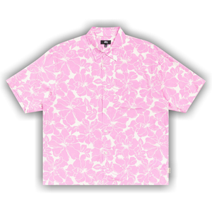Stussy Floral Hawaiian Shirt 'Pink'