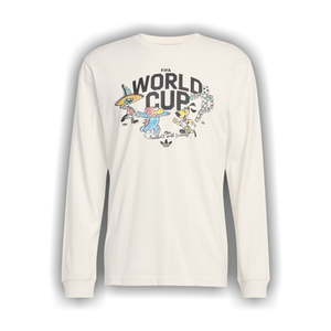 Adidas FIFA World Cup 26 Mascot Long Sleeve T-Shirt 'Cloud White'
