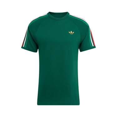 Adidas Originals 3-Stripes Tee 'Team Dark Green/Bold Green/White'