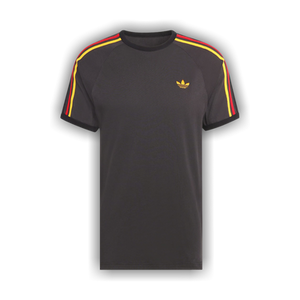 Adidas Originals 3-Stripes Tee 'Utility Black/Collegiate Gold/Power Red'
