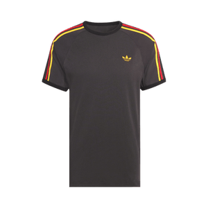 Adidas Originals 3-Stripes Tee 'Utility Black/Collegiate Gold/Power Red'