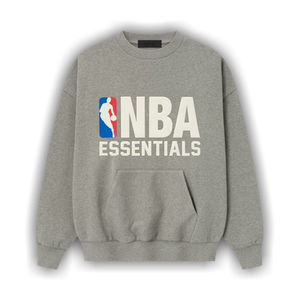 Fear of God Essentials x NBA Sports Fit Crewneck 'Concrete Heather'
