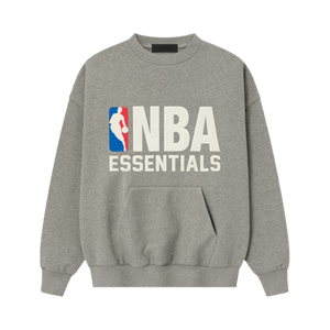 Fear of God Essentials x NBA Sports Fit Crewneck 'Concrete Heather'