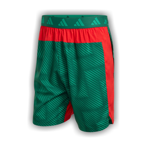 Adidas Workout Tech Intensity Aop Shorts 'Team Dark Green/Better Scarlet/Black'