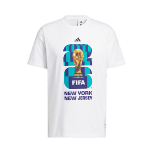 Adidas FIFA World Cup 26 Host City New York New Jersey Graphic T-Shirt 'White'