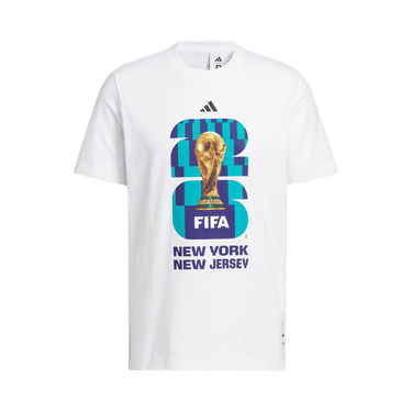 Adidas FIFA World Cup 26 Host City New York New Jersey Graphic T-Shirt 'White'