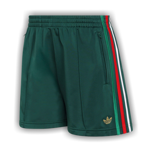 Adidas Originals Firebird Classic Shorts 'Team Dark Green/Bold Green/White/Better Scarlet'