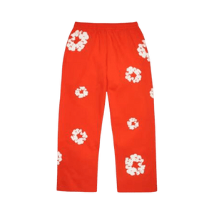 Denim Tears Cotton Wreath Baggy Sweatpants 'Dark Orange'
