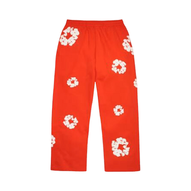 Denim Tears Cotton Wreath Baggy Sweatpants 'Dark Orange'