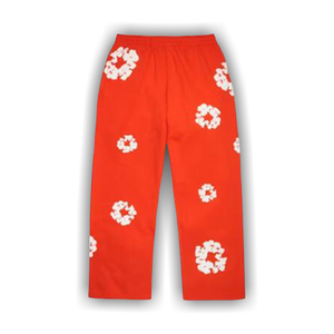 Denim Tears Cotton Wreath Baggy Sweatpants 'Dark Orange'