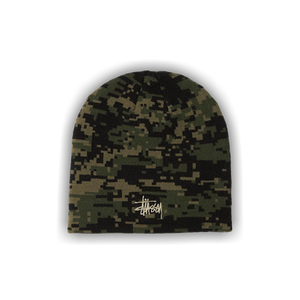 Stussy Basic Skullcap Beanie 'Digi Camo Green'