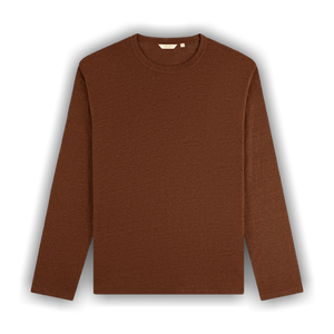 Aimé Leon Dore Long-Sleeve Linen Tee 'Rocky Road'