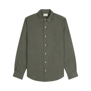 Aimé Leon Dore Long-Sleeve Linen Shirt 'Olive'