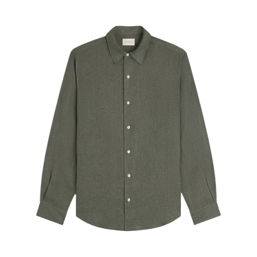 Aimé Leon Dore Long-Sleeve Linen Shirt 'Olive'