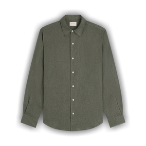 Aimé Leon Dore Long-Sleeve Linen Shirt 'Olive'