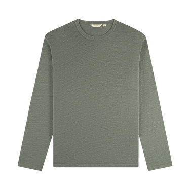 Aimé Leon Dore Long-Sleeve Linen Tee 'Agave Green'