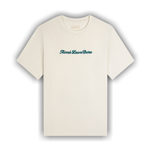 Aimé Leon Dore Puff Print Slub Logo Tee 'Coconut Milk'