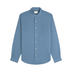 Aimé Leon Dore Long-Sleeve Linen Shirt 'Light Blue'