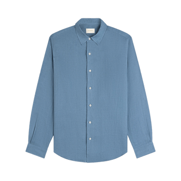 Aimé Leon Dore Long-Sleeve Linen Shirt 'Light Blue'