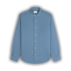 Aimé Leon Dore Long-Sleeve Linen Shirt 'Light Blue'