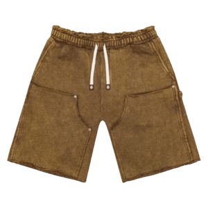 Godspeed Carpenter Distressed Shorts 'Muddy Brown Wash'